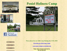 Tablet Screenshot of penielholinesscamp.com